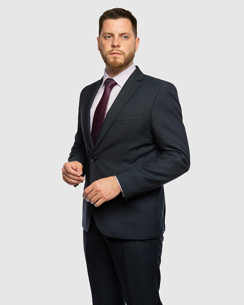 Классический темно-синий костюм Бланк