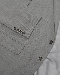 Классический серый костюм в клетку Бредли