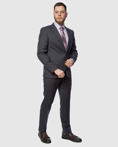 Классический темно-синий костюм Стаут