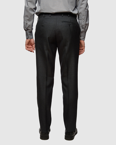 Классический темно-серый костюм Флет