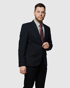 Классический темно-синий костюм Леон