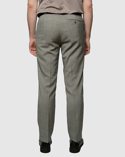 Классический серый костюм в клетку Бредли