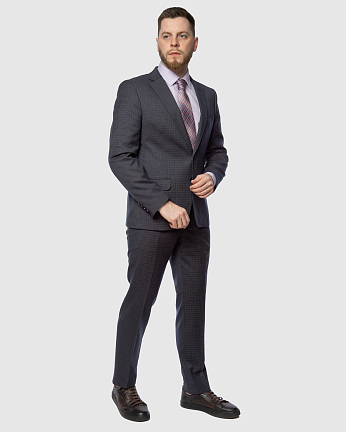 Классический темно-синий костюм Стаут