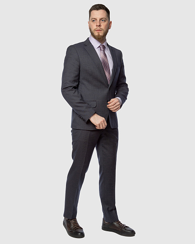 Классический темно-синий костюм Стаут