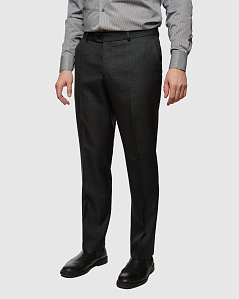 Классический темно-серый костюм Флет