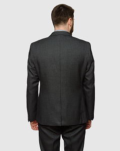 Классический темно-серый костюм Флет